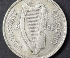 Ireland 1935 Silver Florin Coin