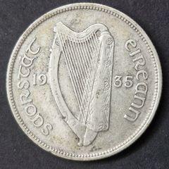 Ireland 1935 Silver Florin Coin