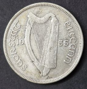 Ireland 1935 Silver Florin Coin