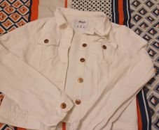White denim jacket