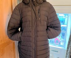 Super dry winter coat black size 16