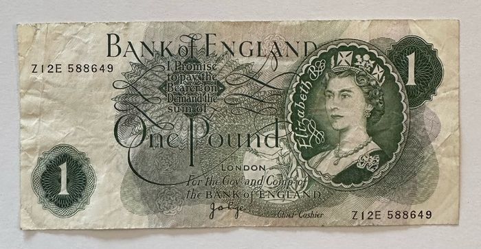 England 1 Pound Banknote