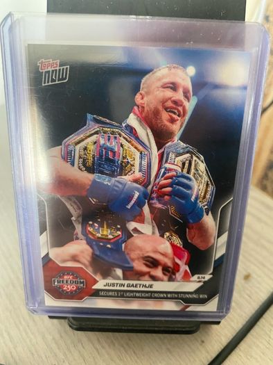 Justin Gaethje UFC Freedom 250 trading card