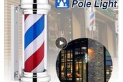 Rotating Strips LED Barber Pole Light Red White Blue