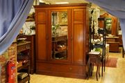 Late Victorian / Early Edwardian Mahogany Triple Wardrobe