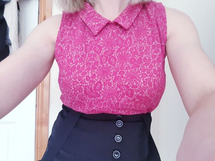 Topshop Pink Top - Size 8