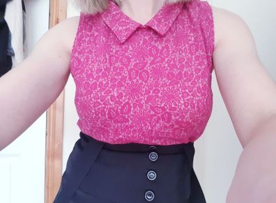 Topshop Pink Top - Size 8