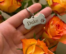 Personalised Engraved Silver Dog tag