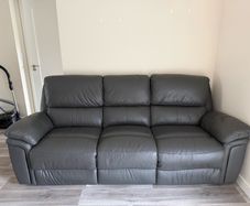 3 seater leather recliner sofa