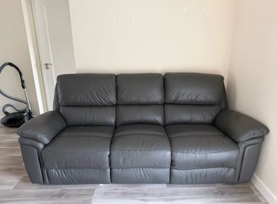 3 seater leather recliner sofa