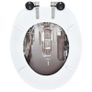 WC Toilet Seats 2 pcs with Soft Close Lids MDF New York Design Image 6