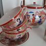 Beautiful Vintage Asian Tea Set Image 3