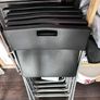 6x IKEA Black Folding Chairs - Outdoor / Extra Seating Image 3
