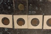 set of Irish farthings