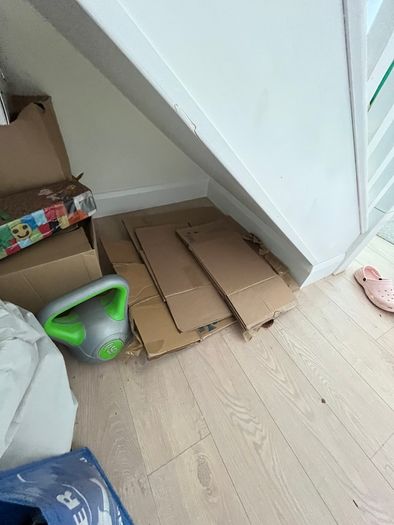Cardboard moving boxes