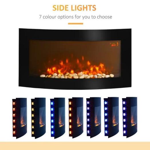 Wall-Mounted Electric Fireplace