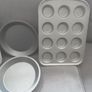 Bakeware/Chicago Metallic 12 Hole Mini Muffin Tin with Loose Bases/Cupcake Tray/Two Sponge Cake Trays/Cooling Rack .. Price is Now 33.00euro all 5 pieces Image 7