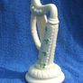 BELLEEK SHAMROCKS HARP (6th mark) - a vintage & decorative Belleek freestanding harp (1960's / 1970's) Image 4