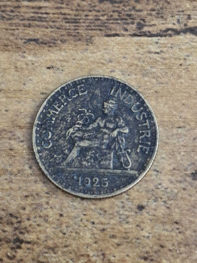 France 1925, 50 Centimes Coin - free standard postage