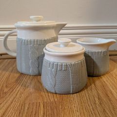 Teapot, Jug, and Sugar Bowl