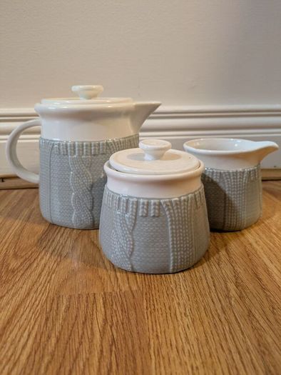 Teapot, Jug, and Sugar Bowl