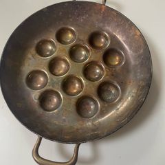 vintage copper escargot (snail) pan,