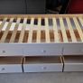 White Single Bed w/ Drawers Image 2
