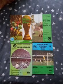 Collection of 66 Republic of Ireland International Football Programmes