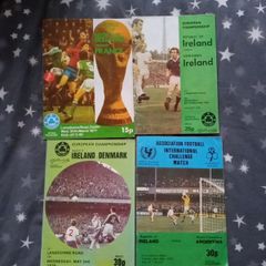 Collection of 66 Republic of Ireland International Football Programmes