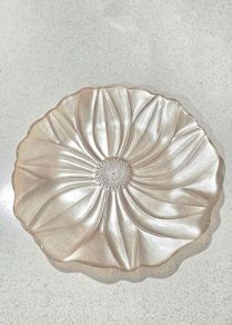 IVV Pearl Glass Leaf Serving Platter 37cm