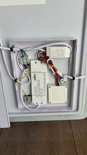 Rectangular Heated Bathroom Mirror with Led Lights 1200 x 600
