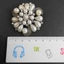 Pearl Diamond Brooch Image 3