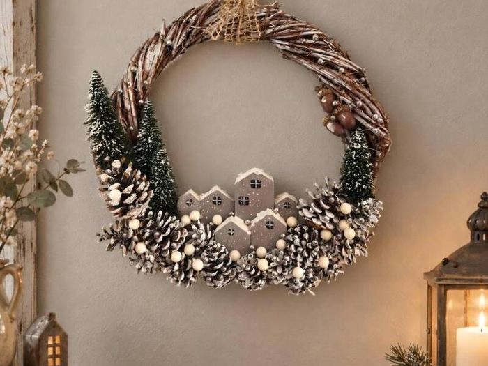 Handcrafted Christmas wreaths