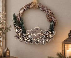 Handcrafted Christmas wreaths