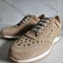 Patricia Miller dressy embellished beige suede trainers sneakers runners RRP 114 e sizes UK 3.5 & 6.UK new & boxed Image 2