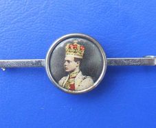 KING GEORGE VI (Albert Duke of York) - a tie-pin badge commemorating the Royal Coronation of 1937 (pin missing)