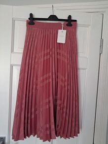 Ted Baker Pleated Skirt - Pink - Size 1 UK 8 generous - BNWT RRP 170