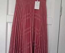 Ted Baker Pleated Skirt - Pink - Size 1 UK 8 generous - BNWT RRP 170