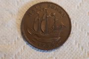 1956 English half penny