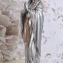 Art Nouveau Figurine Madonna Statue Silver Sculpture Church Figurine Mar Image 4
