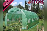Polytunnel Greenhouse 4x3x2m 12m SquaredPoly Tunnels Gardening Walk In Pollytunnel Tent with Steel Frame (FREE POSTAGE)