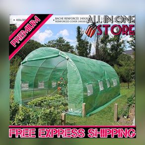 Polytunnel Greenhouse 4x3x2m 12m SquaredPoly Tunnels Gardening Walk In Pollytunnel Tent with Steel Frame (FREE POSTAGE)