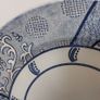 Fabulous & Unusual Large Blue and White 12.5" Charger or Display Plate by Wood & Sons in the Aesthetic Movement Inspired "Arabesque" Pattern Image 4