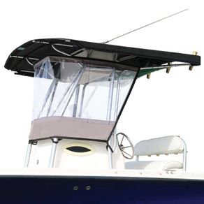 T-Top Enclosure  Console Spray Shield  Boat Weather Protection  Removable Boat Enclosure  Centre Console Boat Cover