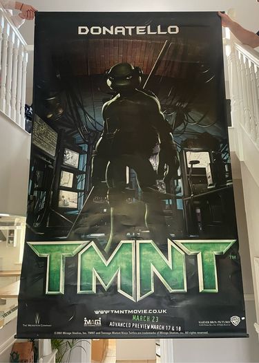 Giant TMNT Donatello 2007 Rare Cinema Display Vinyl Poster 2.4x1.5m