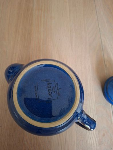 Large Denby Tea Pot Imperial Blue