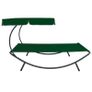 Outdoor Lounge Bed with Canopy Green Image 4