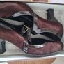 ladies healed  brown shoes size 7 Image 6