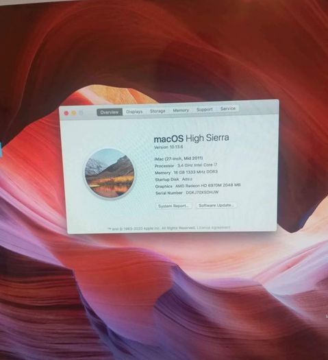 27" Apple iMac A1312