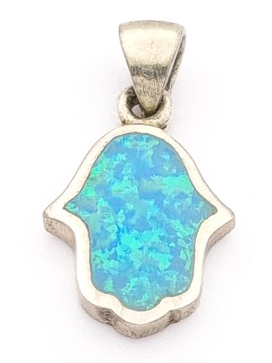 Vintage Sterling Silver Hand of Fatima Pendant
